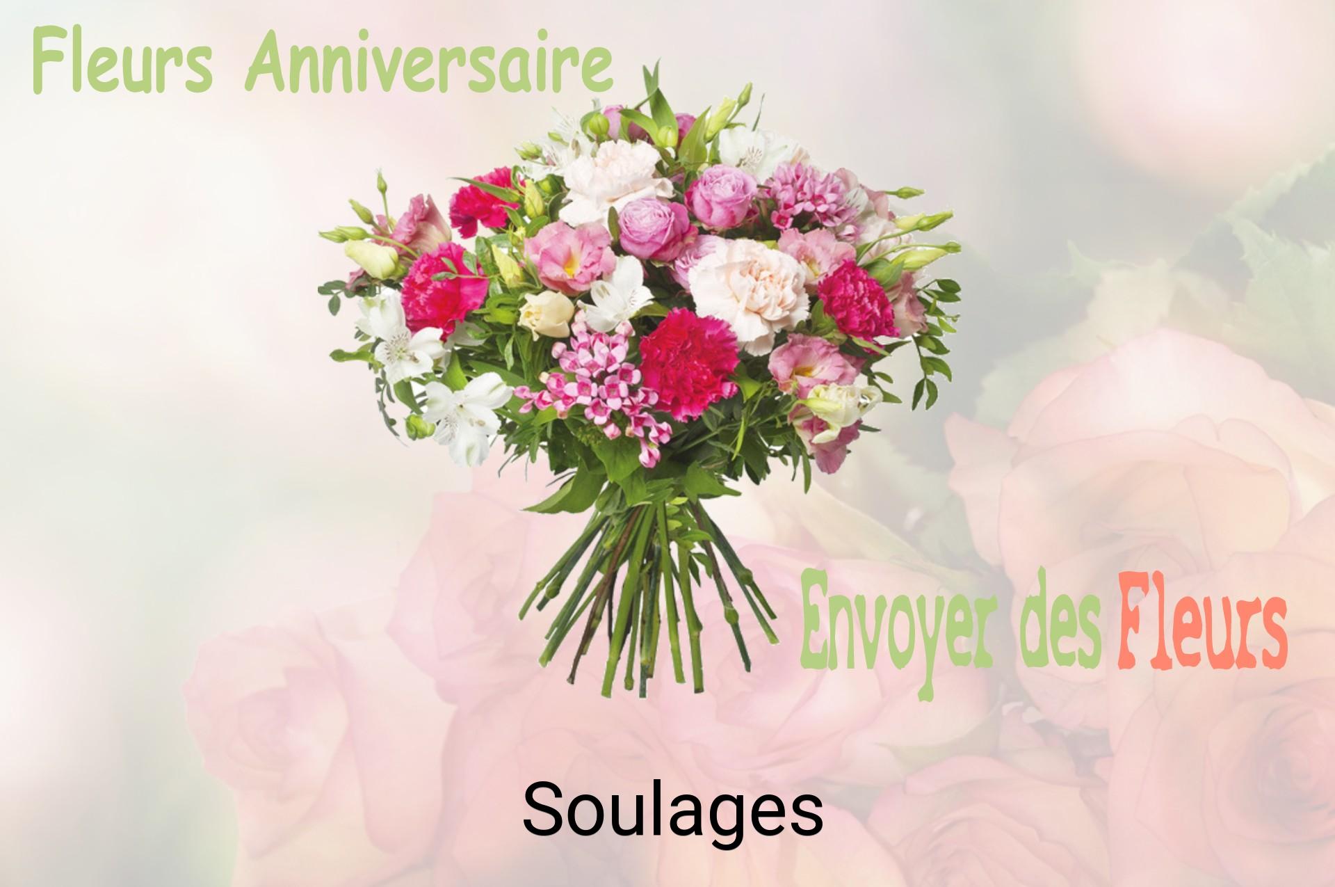 Bouquet de fleurs d’anniversaire livré à Soulages